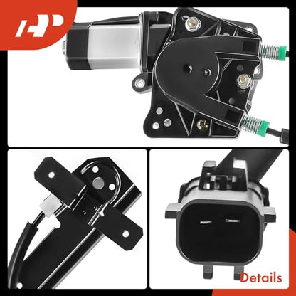 A-Premium Front Passenger Side Power Window Regulator with Motor (2-Pin) - size: Front Passenger Side