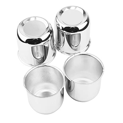 4Pcs 2.88" OD 3.11" H Push Through Trailer Wheel Center Cap for Rim - color: Chrome, size: 2.88" Hub 2.91" H