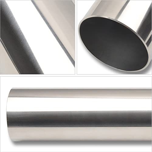 2 Inch Straight DIY Custom Mandrel Exhaust Pipe Tube Pipe, 30 Inch Length, 2'' OD Mandrel Straight Pipe, T304 Stainless Steel, Universal Fitment - 1PC - size: 2''OD-Straight-30''-1PC