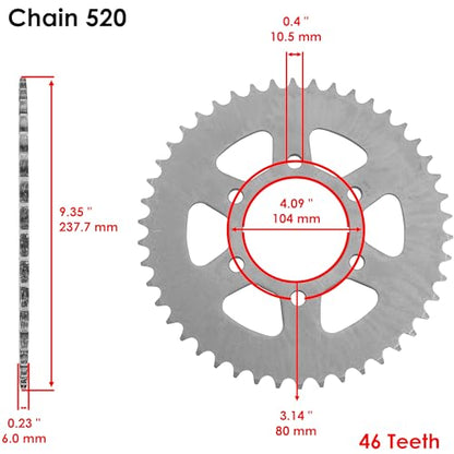 Caltric Green O-Ring Drive Chain & Sprockets Kit Compatible with Kawasaki Ex650 Ex-650 Ninja 650R 2006-2014