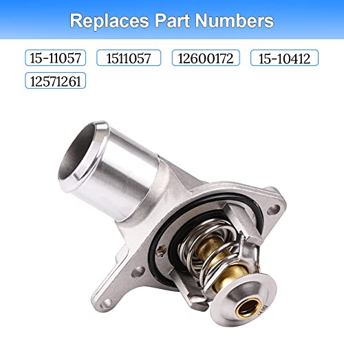 1511057 Thermostat Housing Compatible with Chevy GMC Hummer Camaro Corvette - size: 15-11057