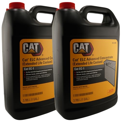 CAT 542-6493 (5426493) ELC Advanced Extended Life Coolant Concentrate – 1 Gallon Bottles (Pack of 2) – Genuine EC-1 Coolant, Dilute with Ion-Free Water, Contains Bittering Agent
