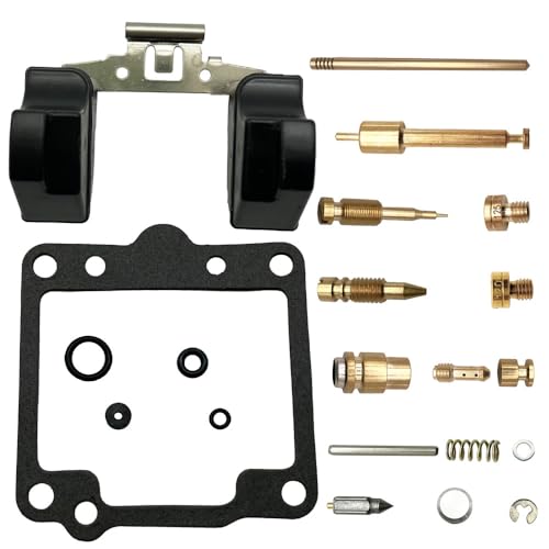4-Pack Carburetor Repair Kits Carb Rebuild Kit with Float Replacement for Kawasaki GPz750 ZX750A 1982-1985 KZ700A Sports 1984 KZ750L Sports 1983