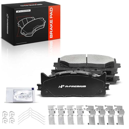 A-Premium Front Ceramic Brake Pads Compatible with Toyota & Lexus - style: Front Side - P1293