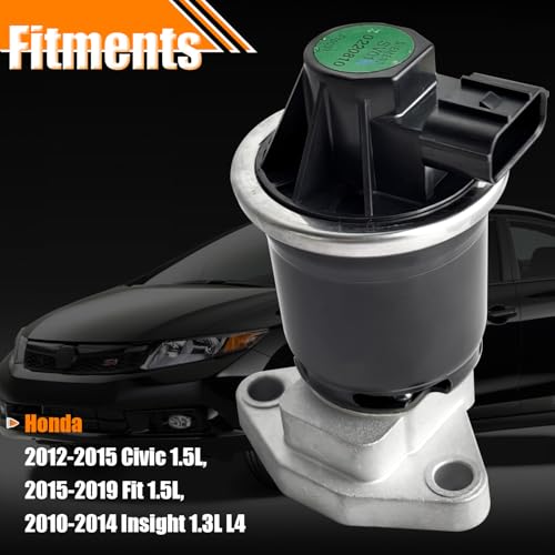 EGV1233 EGR Valve for Honda 2012-2015 Civic 2015-2019 Fit 2010-2014 Insight - size: EGV1233 18011-RBJ-000
