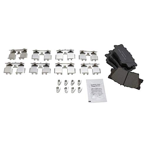 TRQ Front & Rear Ceramic Brake Pad & Rotor Set 11.06 in 5-Lug - style: BKA11521