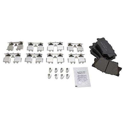 TRQ Front & Rear Ceramic Brake Pad & Rotor Set 11.06 in 5-Lug - style: BKA11521