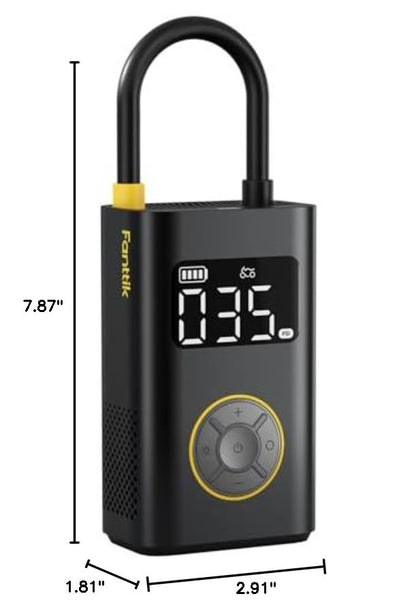 Fanttik X9 Pro Portable Tire Inflator for Compact Car, 1Min Fast Inflate - color: Black
