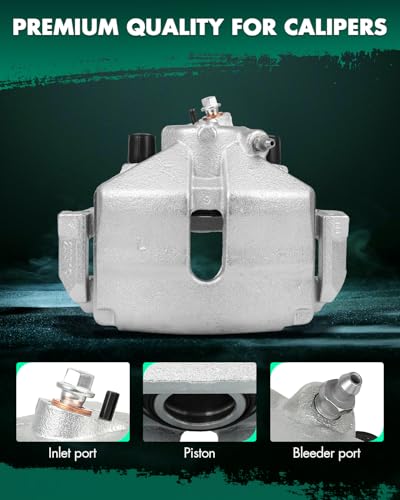 SCITOO 19B2974 Front Left Disc Brake Caliper Assembly w/Bracket - size: Front Driver[19B2974]