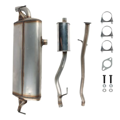Exhaust Pipe Resonator Muffler Set Fit for Nissan Rogue 2.5L 2008-2013