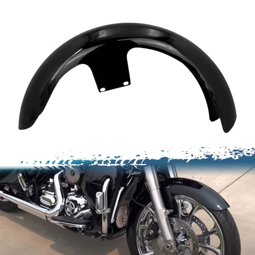 21 inch Front Fender Fit for Harley Touring 2024-Later, Vivid Black - size: 2024-Later R21, style: Vivid Black
