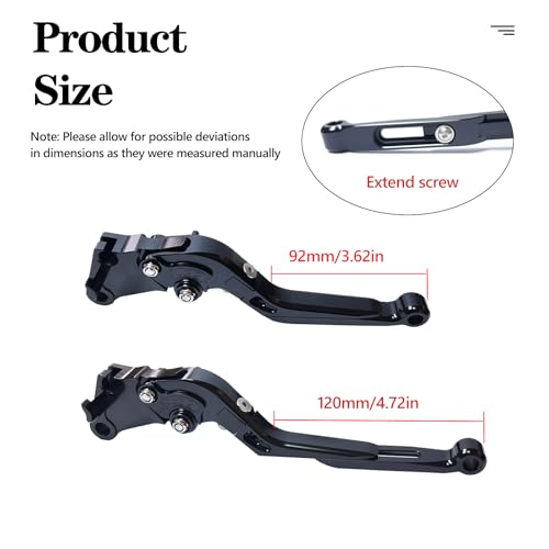 Brake Clutch Levers Replacement for Yamaha YZF R7 2021-2023 - color: Black, size: 2021-2023