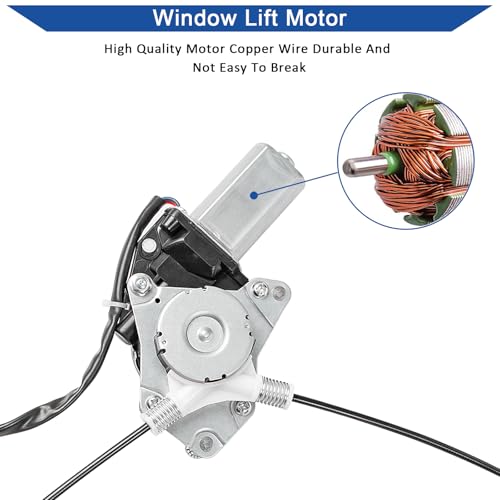 Obaee Window Regulator with Motor Rear Right Passenger Side, OE 748-559 - size: Rear Right Passenger Side
