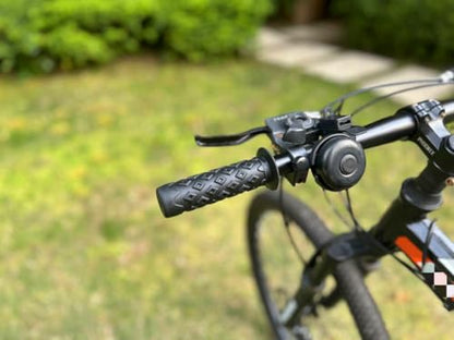Bike Grips Bicycle Handlebar End Grips Replacement Handle Bar Grips Non-Slip Soft Rubber Protector for Mountain Bike Tricycle Wheel Chair - color: BLACK