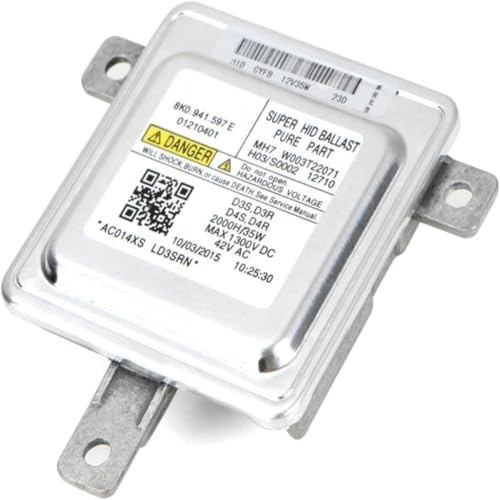 D3S D4S HID Ballast 35W Xenon Headlight Control Module, Replacement for OEM 8K0941597E W003T22071, Plug and Play HID Ballast for Audi A1 A3 A4 A5 A6 A7 A8 Q3 Q5 Q7 VW Golf GTI Jetta Passat Touareg