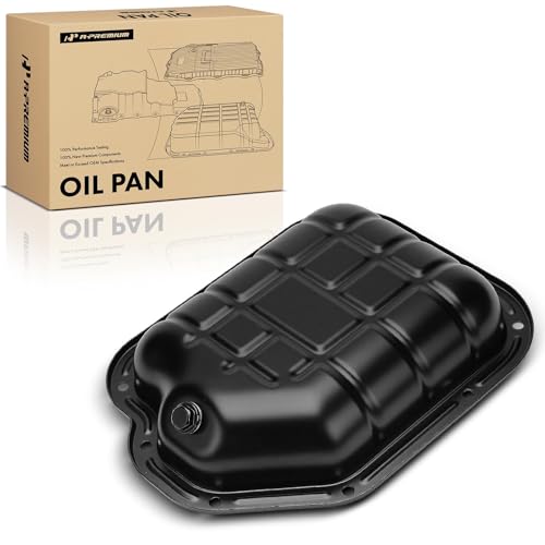 A-Premium Lower Engine Oil Pan Sump with Drain Plug Compatible with Nissan - style: Oil Pan