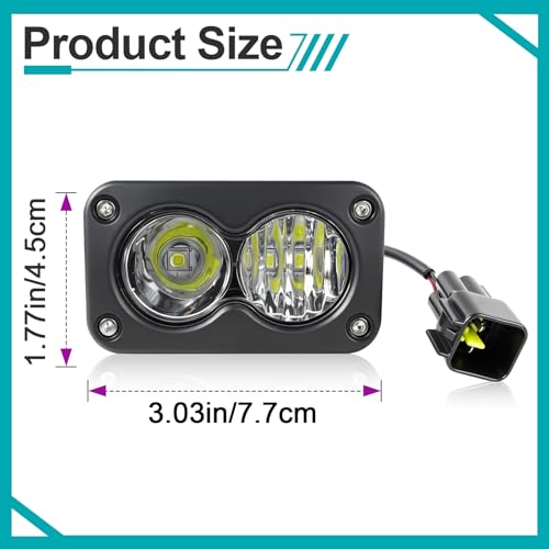 LED Headlight Kit Compatible with SurRon Segway X260 Talaria Sting R MX4 - size: 1