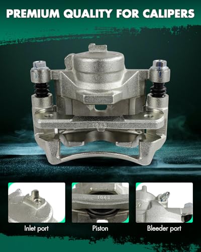 SCITOO Front Left & Right Disc Brake Calipers With Bracket 19B1335 19B1334 - size: Front[19B1335 & 19B1334]