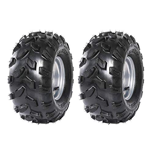 Pack of Two 18X9.5-8 Tubeless Tire With 8 inch Wheels Rims for ATV Go Kart Pit Dirt Bike