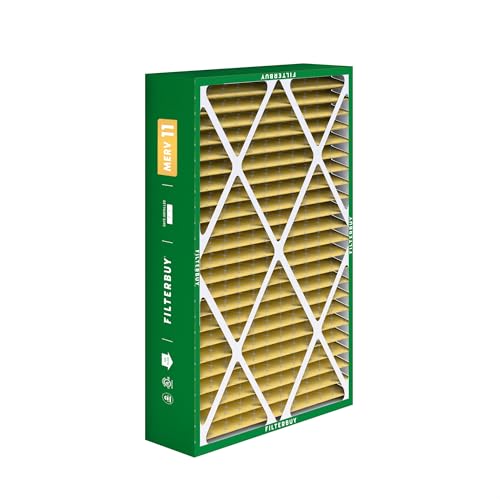 Filterbuy 16x25x5 Air Filter MERV 11 Pet & Allergy Defense (4-Pack) - style: 16x25x5 (Actual: 15.38 x 25.50 x 5.25)