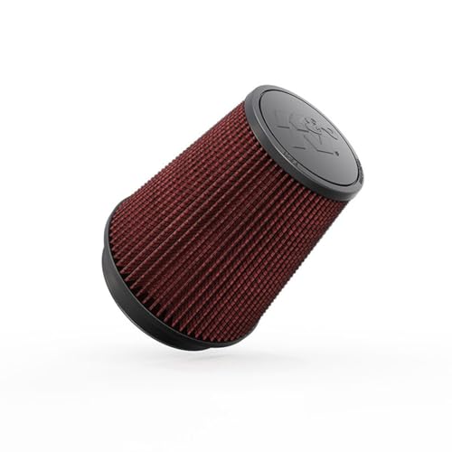 K&N High-Flow Original Lifetime Universal Clamp-On Air Filter: High Performance, Premium, Washable: Flange Diameter: 5 In, Filter Height: 7 In, Flange Length: 1 In, Shape: Round Tapered, RU-2800