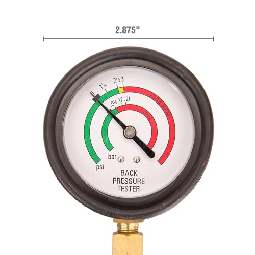 OEMTOOLS 37263 Exhaust Back Pressure Tester/Gauge Kit with psi/Bar Readings