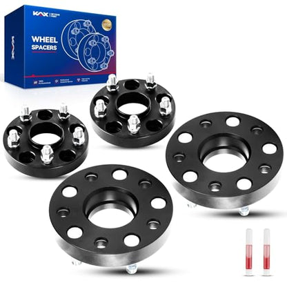 KAX 5x120mm Hub-Centric Wheel Spacers 1 inch for Honda Odyssey - color: Black, size: 5x120 -64.1mm -M14x1.5 -1" thick -4Pcs