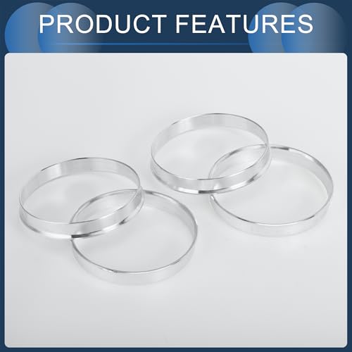 Hub Centric Rings, 65.1mm ID to 67.1mm OD Vehicle Wheel Hubrings Aluminum Alloy, 4 Pcs - size: 65.1mm to 67.1mm