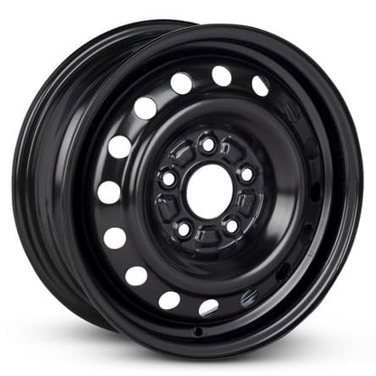 New OEM Replacement Wheel 15x5.5 in for 2007-2012 Hyundai Elantra Painted Black Steel Rim 5-114.3 - size: 15x5.5 - Wheel