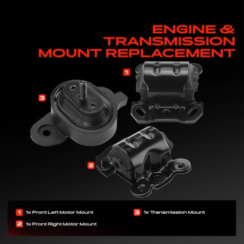 A-Premium Engine Motor Mount and Transmission Mount Kit, Set of 3