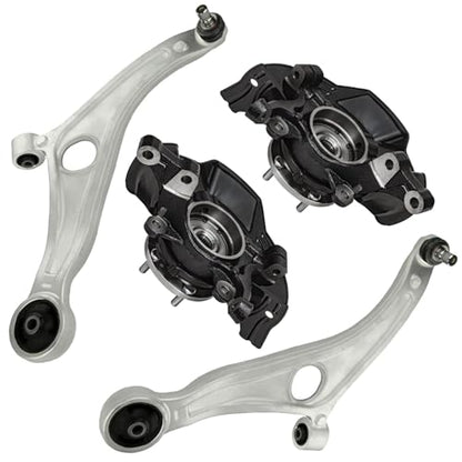 Detroit Axle - Front Steering Knuckles w/Wheel Hub Bearings Assembly Lower - size: 4CU47759/4PC