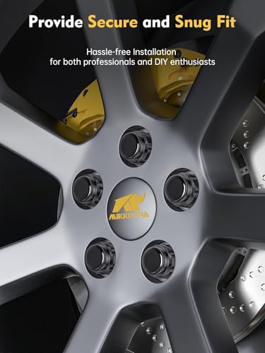MIKKUPPA M12x1.5 Lug Nuts, Black 16PCS Spline Drive 17mm Hex ATV Tire Nuts - color: Black, size: M12x1.5, style: 23 PCS