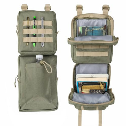 Larswon 2 Pack ATV Saddle Bags, Large Detachable Fender Bag ATV Gear Bags Water Resistent Motorcycle Storage Bag Compatible with Sportsman Scrambler TRX FourTrax Outlander Grizzly UTV Army Green - color: Army Green