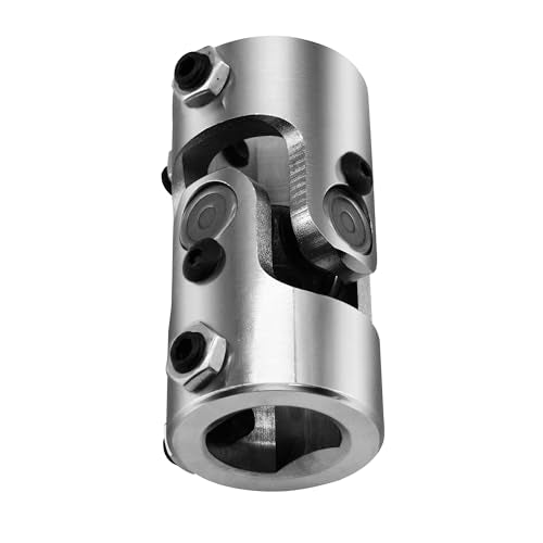 1" DD x 1" DD Chrome Steering Universal Joint Single U Joint Shaft,Total Length: 83mm (3-1/4")