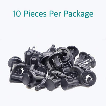 Lantee 10mm Fender Push in Retainer Fastener Clips for Honda 91503-SZ5-003, Pack of 10