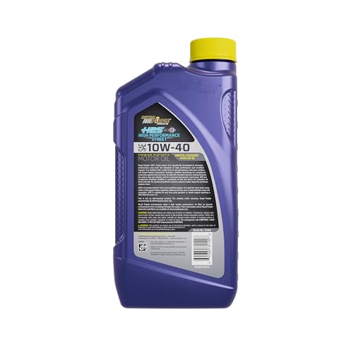 Royal Purple 31140 HPS 10W-40 High Performance Street Synthetic Motor Oil with Synerlec - 1 Quart Bottle - size: 1 Quart, style: 10W-40