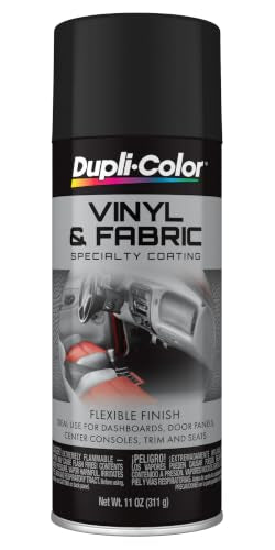 Dupli-Color Vinyl & Fabric Spray, Flat, Black, 11 oz - color: Black, size: 1 Count (Pack of 1)