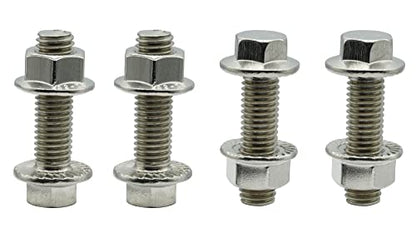 Stainless Steel Flange Screws, Flange Bolts, Exhaust Manifold Hardware Kit (Bolts&Nuts) M10X1.5-35mm (4-Pack)