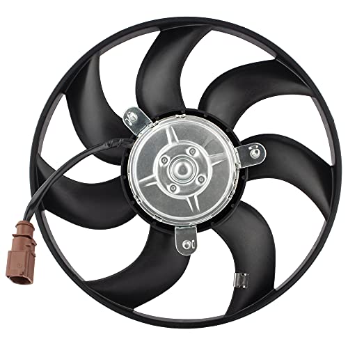 BOXI 1K0959455DG Right Passenger Side Radiator Cooling Fan Fits for AUD-i A3 S3 VW Beetl-e BOR-a Golf Jett-a Passa-t 2004-2018 Right Side (Replace 1K0959455ES 1K0959455CT 1K0959455R)