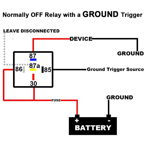 12V DC 5-pin 40/30AMP Automotive Relay Kit, SPDT Power Trim and Tilt Relay - size: 5-pin: 5 relays