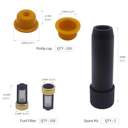HiSport Fuel Injector Rebuild Service Repair Kits + Removal Tool 100set/box