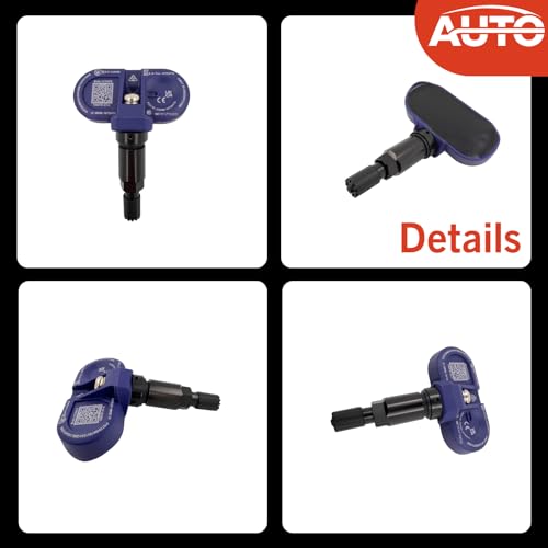 1490701-01-C Tire Pressure Monitor Sensors BLE Bluetooth TPMS Sensor Replacement for Tesla Model 3 ModelY Models ModelX 2020-2024 (4, Black)
