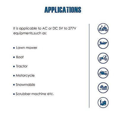 Runleader RL-HM038AG Digital LCD Hour Meter AC/DC 5V to 277V Maintenance