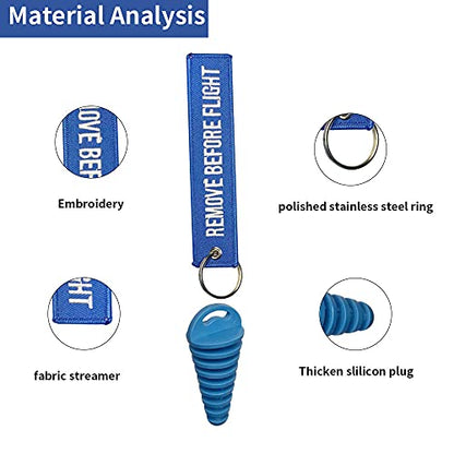 0.6"-1.5" Wash Plugs, Mufflers Exhaust Silencer Motorcycle Dirt Bike,Blue - color: Blue