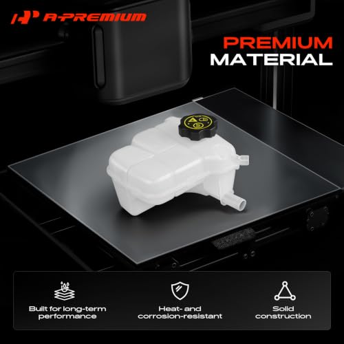 A-Premium Engine Radiator Coolant Expansion Reservoir Overflow Tank [W/Cap]