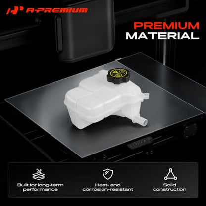 A-Premium Engine Radiator Coolant Expansion Reservoir Overflow Tank [W/Cap]