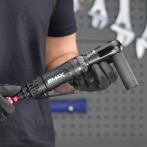 EMAX Air Ratchet - 1/2" Drive Right Angle Pneumatic Wrench with 60 ft lbs Max Torque & 200 RPM - EATRT05S1P - color: Right Angle