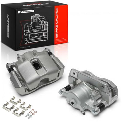 A-Premium Front Left and Right Side Disc Brake Caliper with Bracket - style: #19-B2584+19-B2585