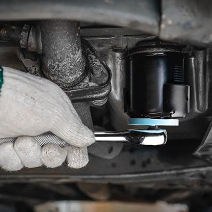 DURATECH Adjustable Oil Filter Wrench, Universal, 3/8" Drive - size: 2-1/2 to 3-1/8 Inches