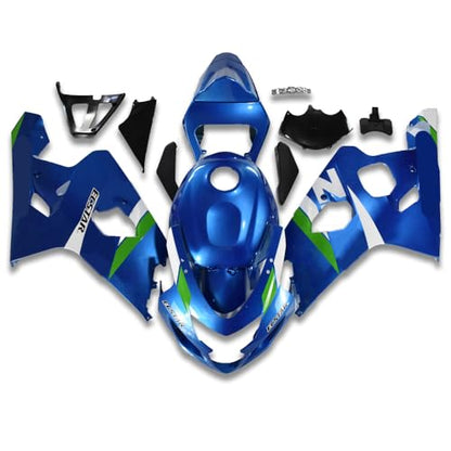 YTL Blue Full Fairing Fit for Suzuki 2004-2005 GSXR 600/750 - color: 018 Blue